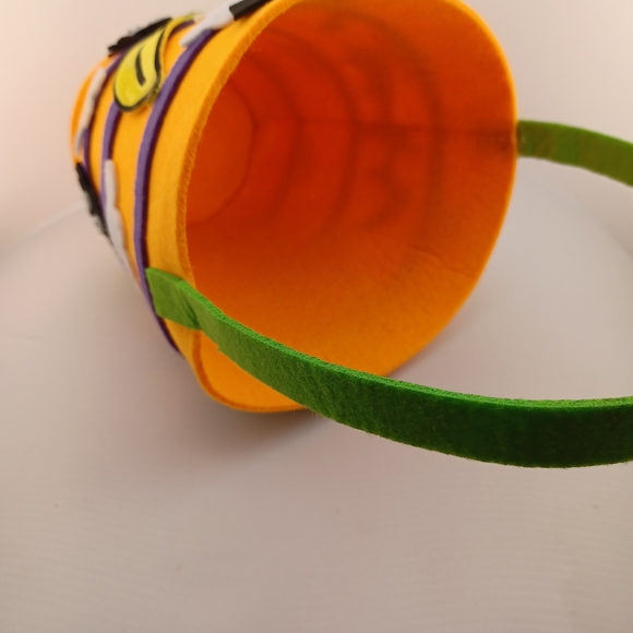 Halloween Custom Made, hand-made bucket, monkey theme 7 inch Hand Crafted - Picture 7 of 8